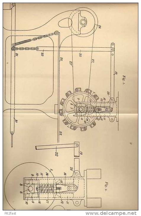 Original Patentschrift - W. Finch In Litherland B. Liverpool , 1905 , Streckmaschine Für Leder !!! - Tools