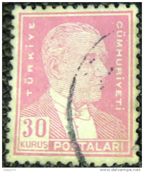 Turkey 1931 Kemal Ataturk 30k - Used - Oblitérés