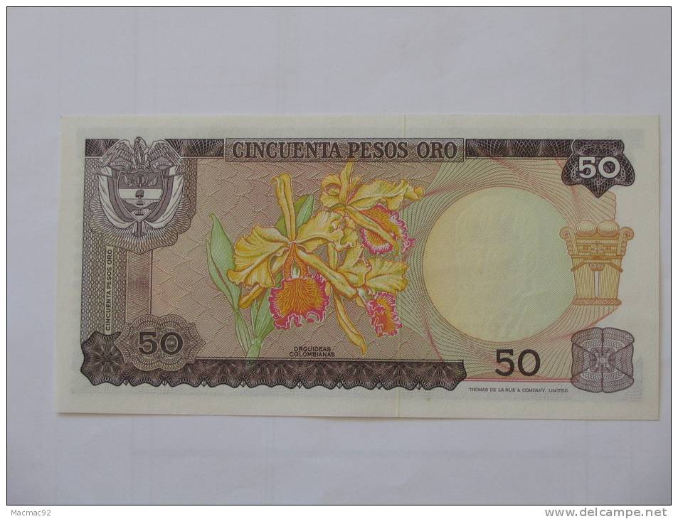 50 Cincuenta Peso Oro COLOMBIE - 1970 - El Banco De La Republica - Colombia. - Colombie