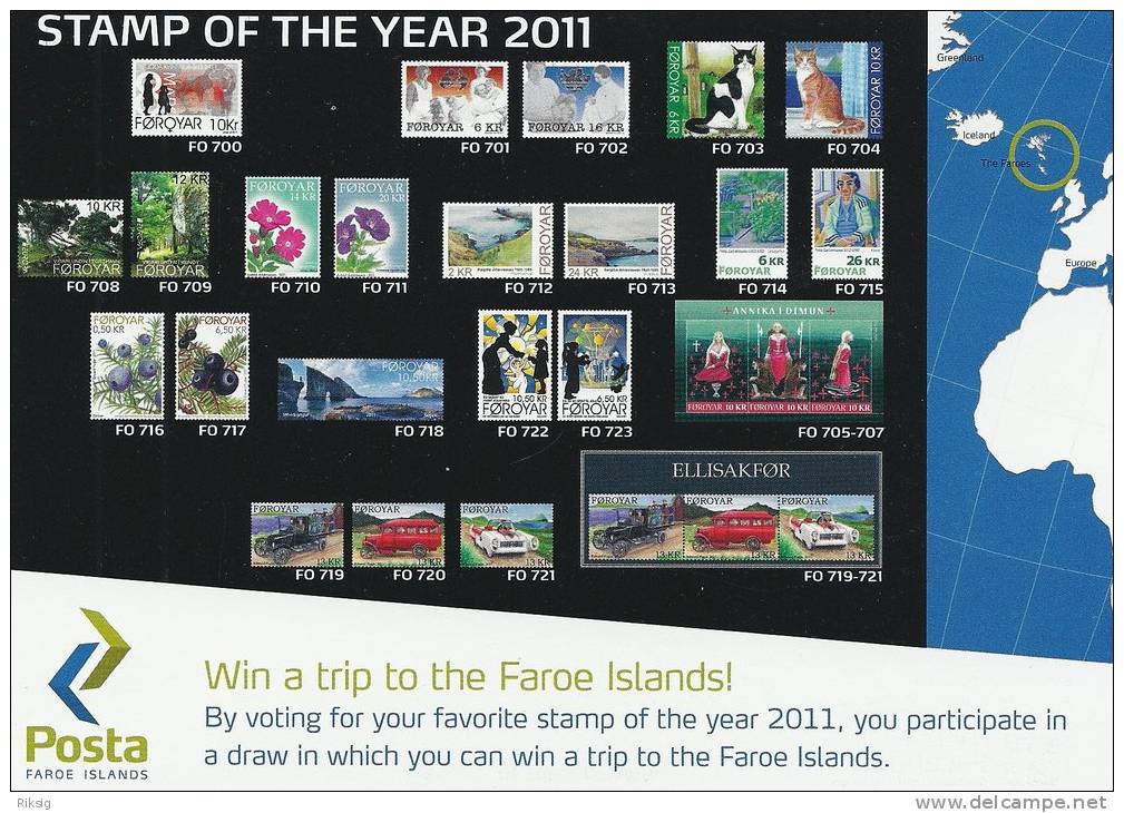 Faroe Islands. Stamp Of The Year Contest  2011  B-857 - Faroe Islands