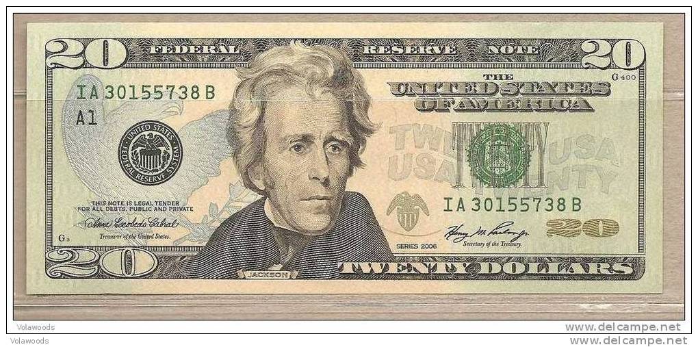 USA - Banconota Non Circolata Da 20 Dollari - 2006 - Bilglietti Della Riserva Federale (1928-...)