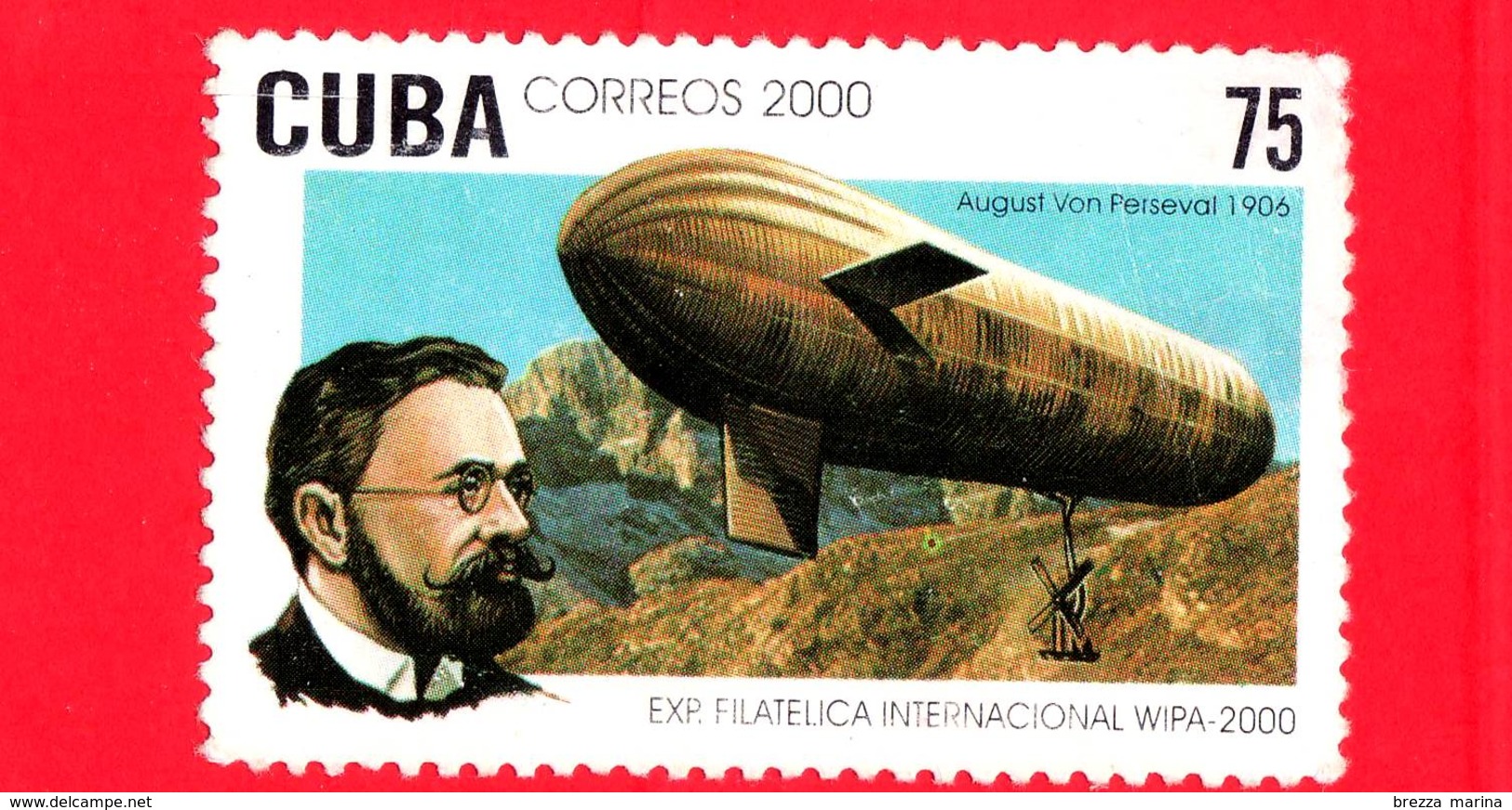 CUBA - Usato - 2000 - Mostra Filatelica WIPA 2000, Vienna - August Von Perseval, 1906 - 75 - Vedi.. - Gebruikt