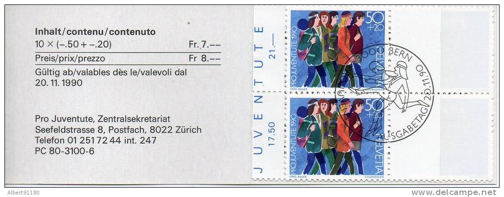 SUISSE Pro Juventute 1990 N°c1360 - Markenheftchen