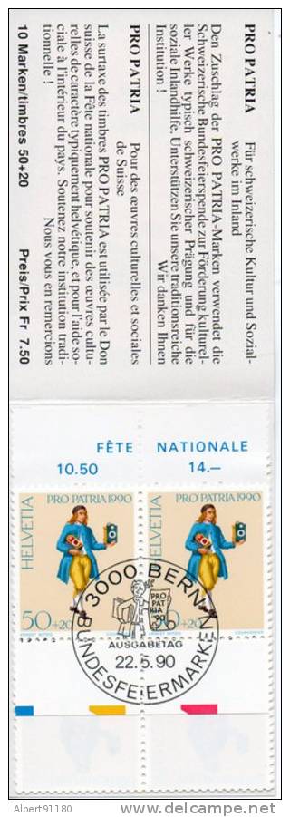 SUISSE Pro Pratria 1990 N°c1344 - Carnets