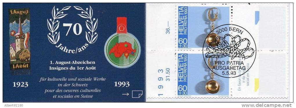 SUISSE Pro Patria 1993 N°c1430 - Carnets