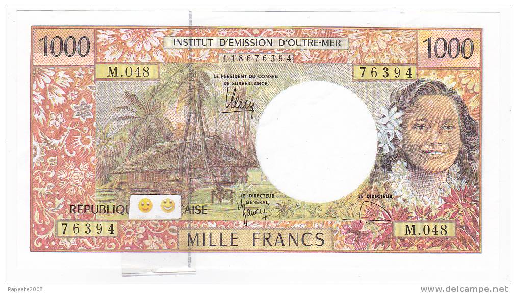 Polynésie Française / Tahiti - 1000 FCFP / M.048 / 2012 / Signatures Barroux-Noyer-Besse - Neuf / Jamais Circulé - Territoires Français Du Pacifique (1992-...)