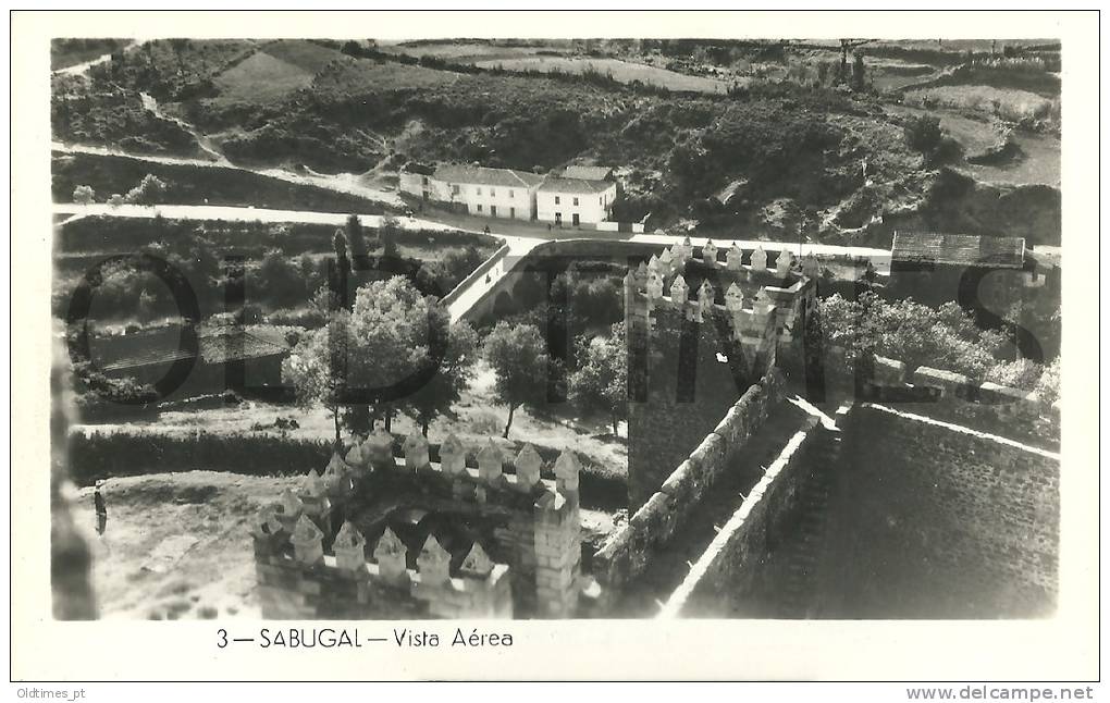 PORTUGAL - SABUGAL - VISTA AEREA - 1950 REAL PHOTO PC - Guarda