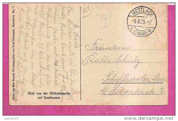 SAARHAUSEN   -   * BLICK VON DER MICHELSKAPELLE*   -  Verlag : Emil  HARTMANN Aus Mannheim      N° 7 - Kreis Merzig-Wadern