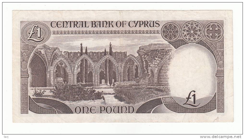 Cyprus 1 Pound 1979 ""F++"" Banknote P 46 - Zypern