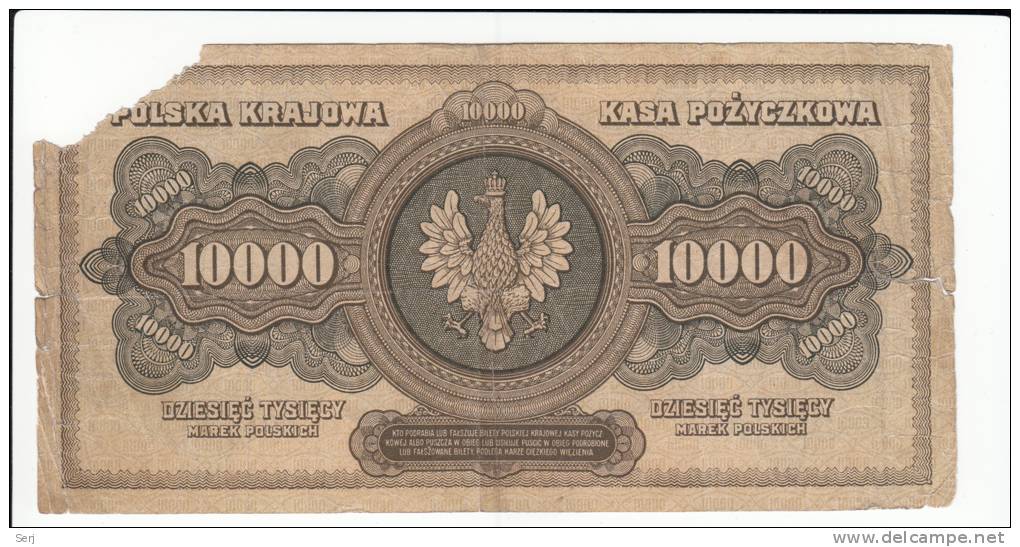 Poland 10000 10,000 Marek 1922 VG P 32 - Poland