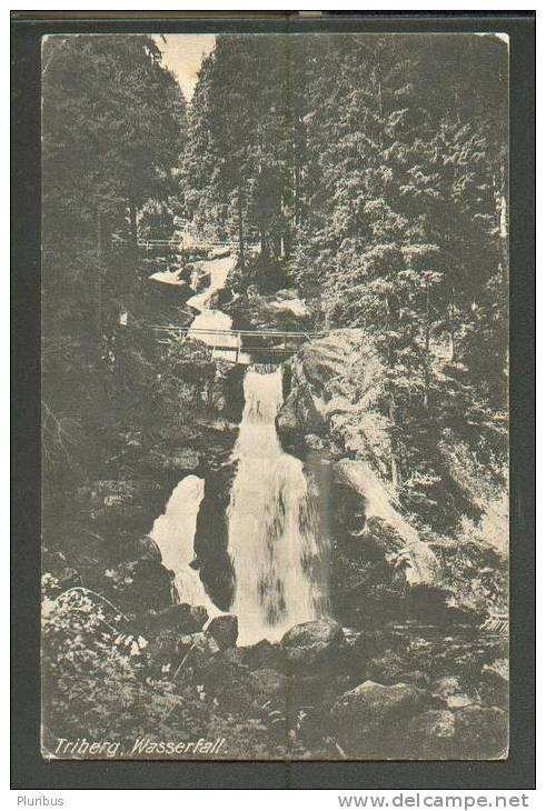 GERMANY  TRIBERG  WASSERFALL  WATERFALL , OLD POSTCARD - Triberg