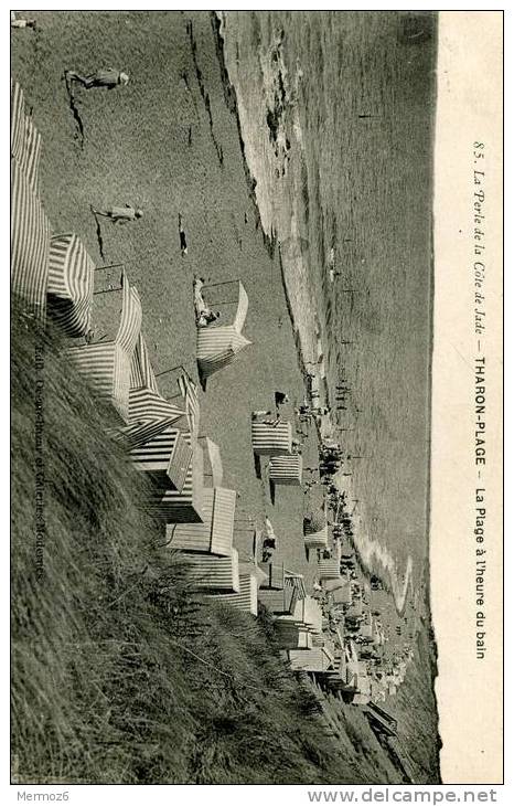 Tharon Plage La Plage Heure Du Bain Ed Ocean Bazar Et Galeries Modernes Jehly Poupin 85 Carte Animée - Tharon-Plage