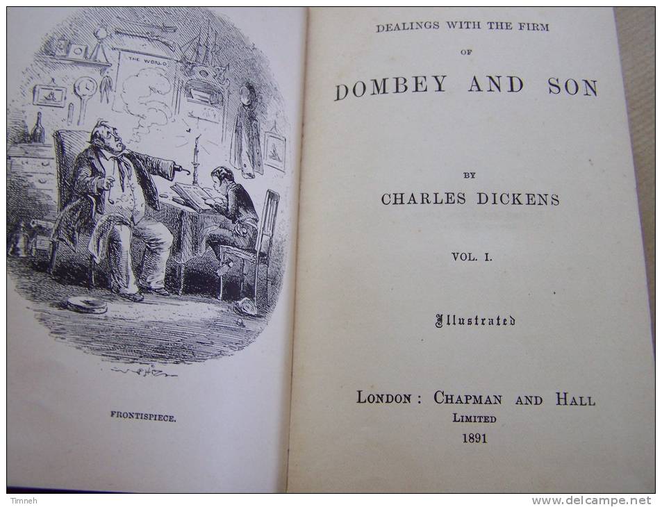 DEALINGS WITH THE FIRM OF DOMBEY AND SON - 1891 VOL. I - DICKENS - CHAPMAN AND HALL - Altri & Non Classificati