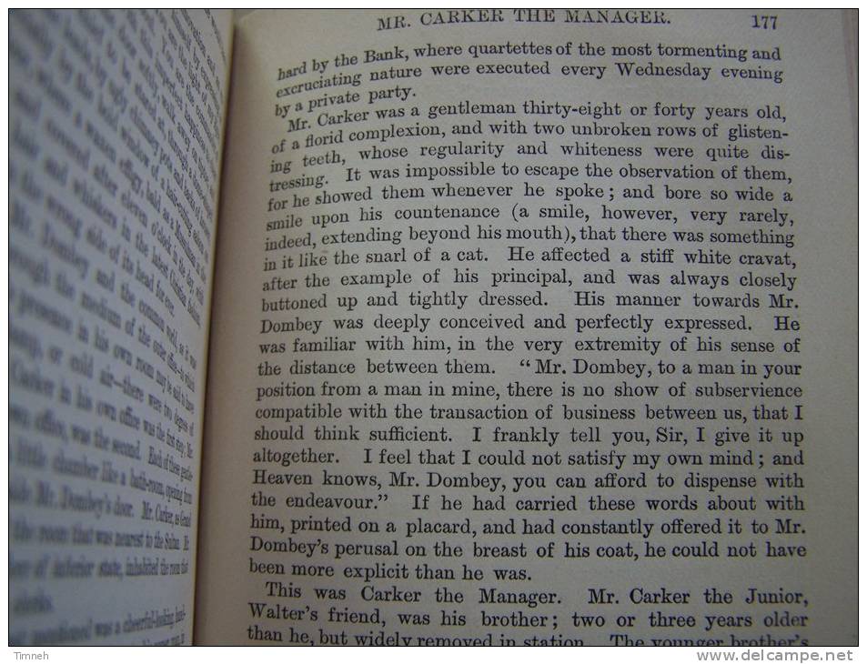 DEALINGS WITH THE FIRM OF DOMBEY AND SON - 1891 VOL. I - DICKENS - CHAPMAN AND HALL - Otros & Sin Clasificación