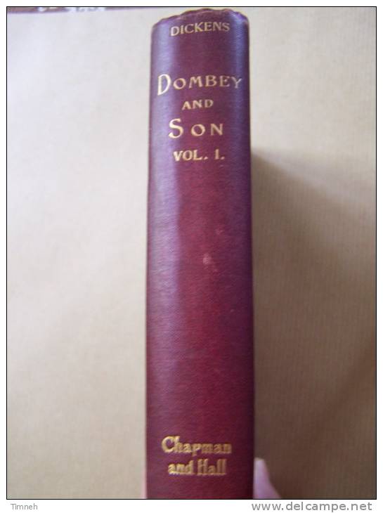 DEALINGS WITH THE FIRM OF DOMBEY AND SON - 1891 VOL. I - DICKENS - CHAPMAN AND HALL - Altri & Non Classificati