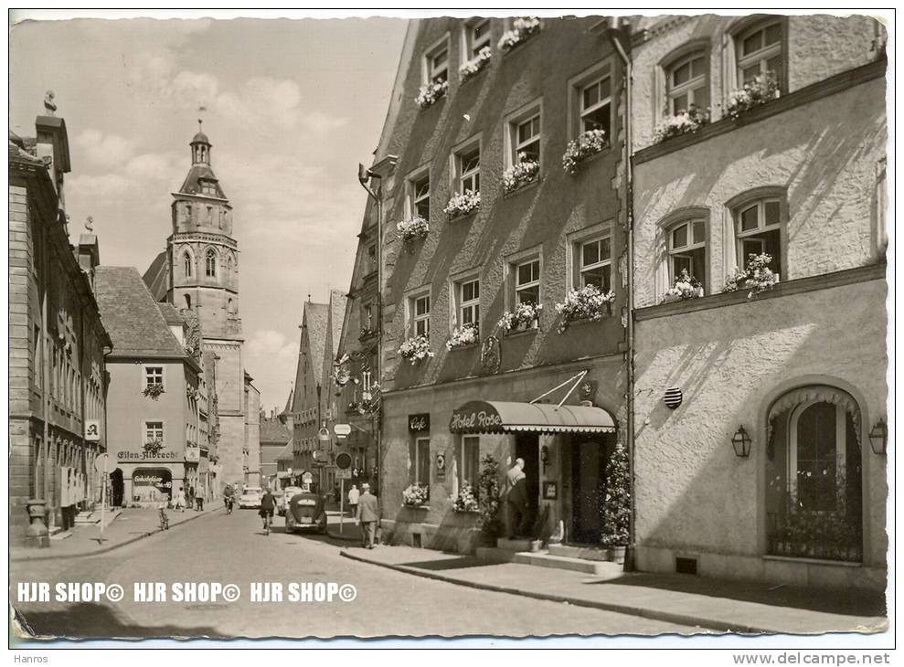 „Weißenburg, Blick Zur Andreaskirche“ Um 1950/1960 ANSICHTSKARTE,  Mit Frankatur, Mit Stempel, - Weissenburg