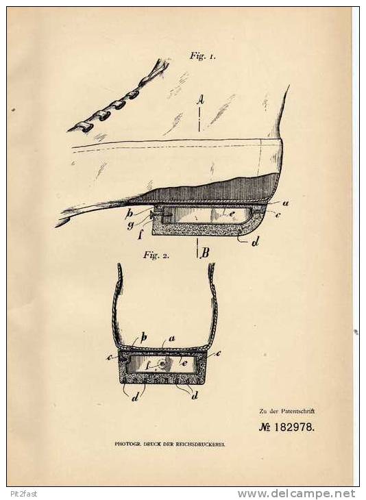 Original Patentschrift - W. Deditius In Breslau , 1905 , Aufblasbarer Absatz Für Schuhe , Sohle , Schuhmacher !!! - Scarpe