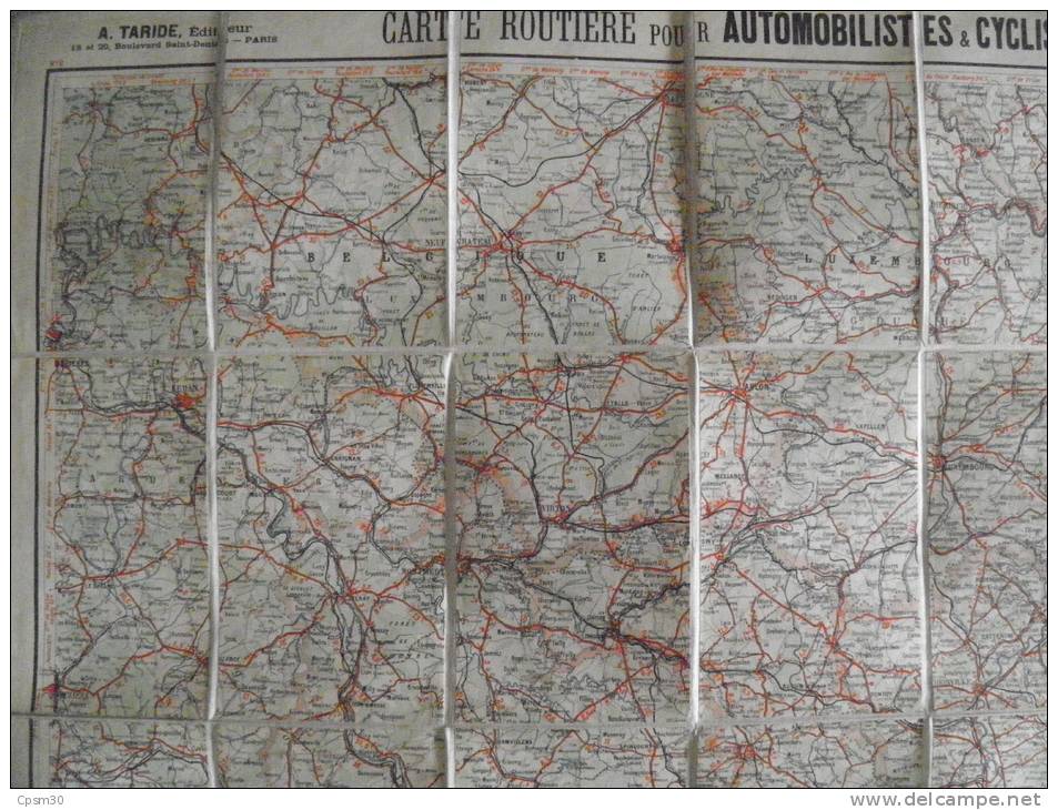 Cartes Taride Pour Cycliste Et Automobilistes; Frontière Nord-est N° 2 - Carte Stradali