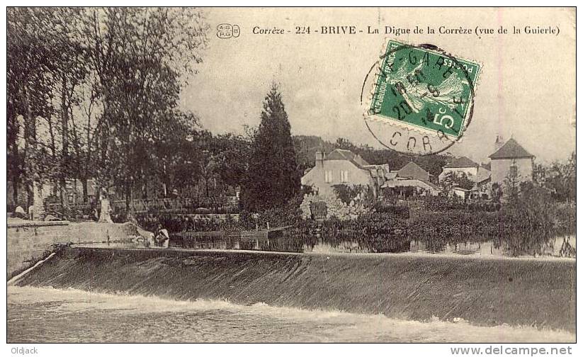 BRIVE La Digue De La Corrèze (vue De La Guierle) - Brive La Gaillarde