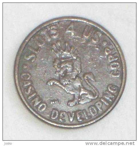 CASINO TOKEN - Lutrija Hrvatske ( Croatia - Old And Very Rare Token ) Jeton Gettone Muestra - Casino