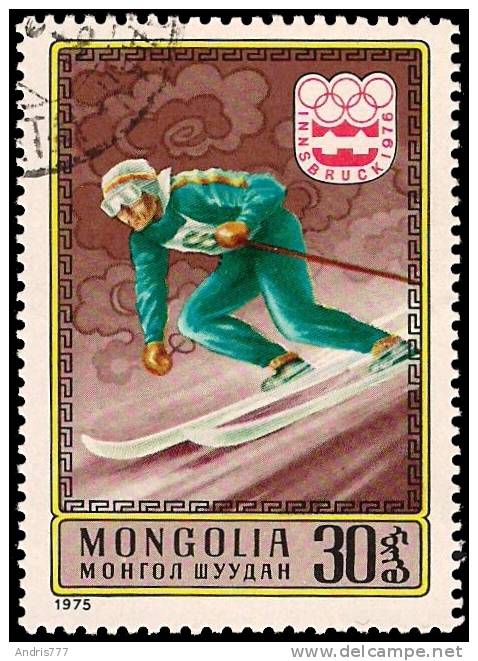 Mongolia 1975 Winter Olympic Games Innsbruck 1976   Downhill Skiing - Winter 1976: Innsbruck