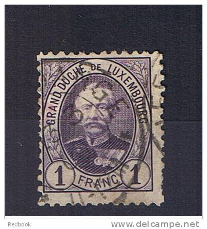 RB 876 - Luxembourg 1991 Grand Duke Adolf 1f Used Stamp SG 133b - 1891 Adolphe Frontansicht