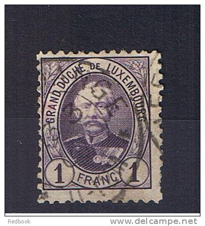 RB 876 - Luxembourg 1991 Grand Duke Adolf 1f Used Stamp SG 133b - 1891 Adolphe De Face