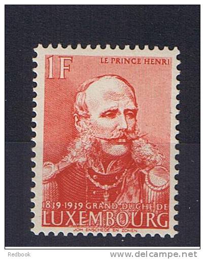 RB 876 - Luxembourg 1939 Centenary Of Independence 1f Prince Henry MNH Stamp SG 382 - Autres & Non Classés