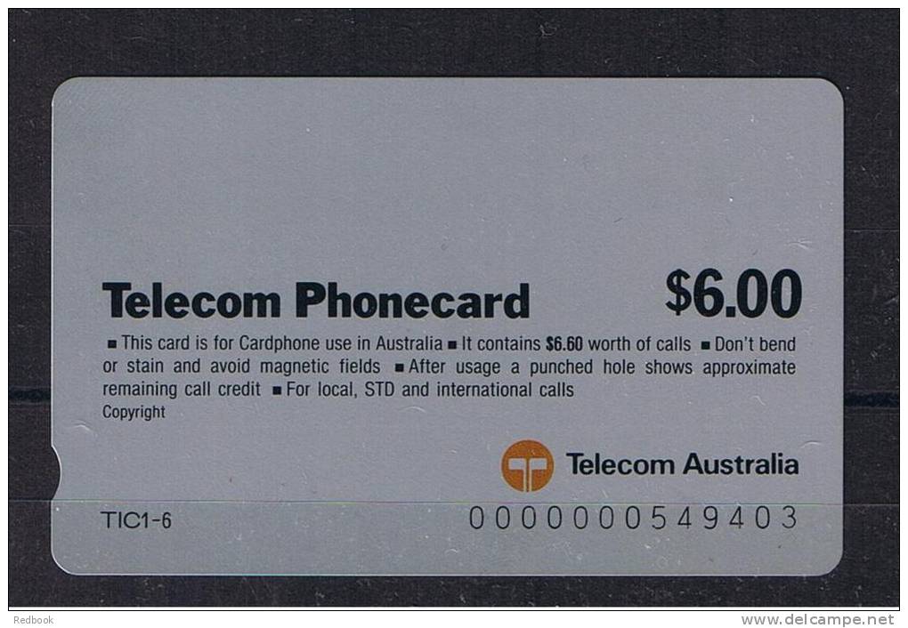 RB 876 - Australia $6 Telephone Phonecard - Lifeguards - Lifesaving Theme - Sonstige & Ohne Zuordnung