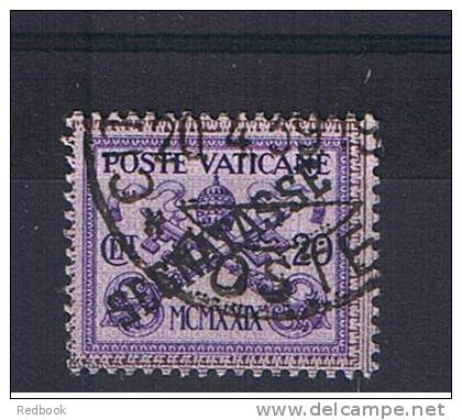 RB 877 - Vatican City Italy - 1931 Postage Due 20c Fine Used Stamp - SG D17 - Taxes