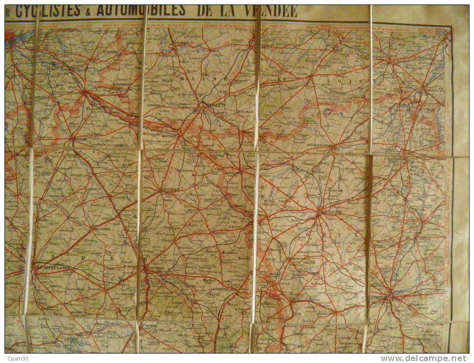 Cartes Taride Pour Cycliste Et Automobilistes; Vendée - N° 13 - Carte Stradali