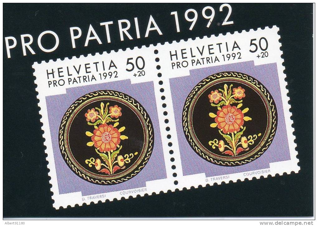 SUISSE Pro-Patria 1992 N°c1399 - Carnets