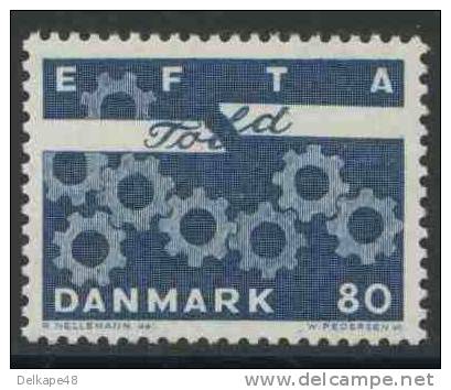 Danmark Denmark Dänemark 1967 Mi 450 Y ** Cogwheels - European Free Trade Assn. / EFTA - Nuovi