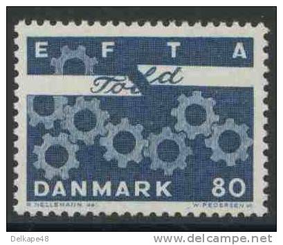 Danmark Denmark Dänemark 1967 Mi 450 Y ** Cogwheels - European Free Trade Assn. / EFTA - Trenes