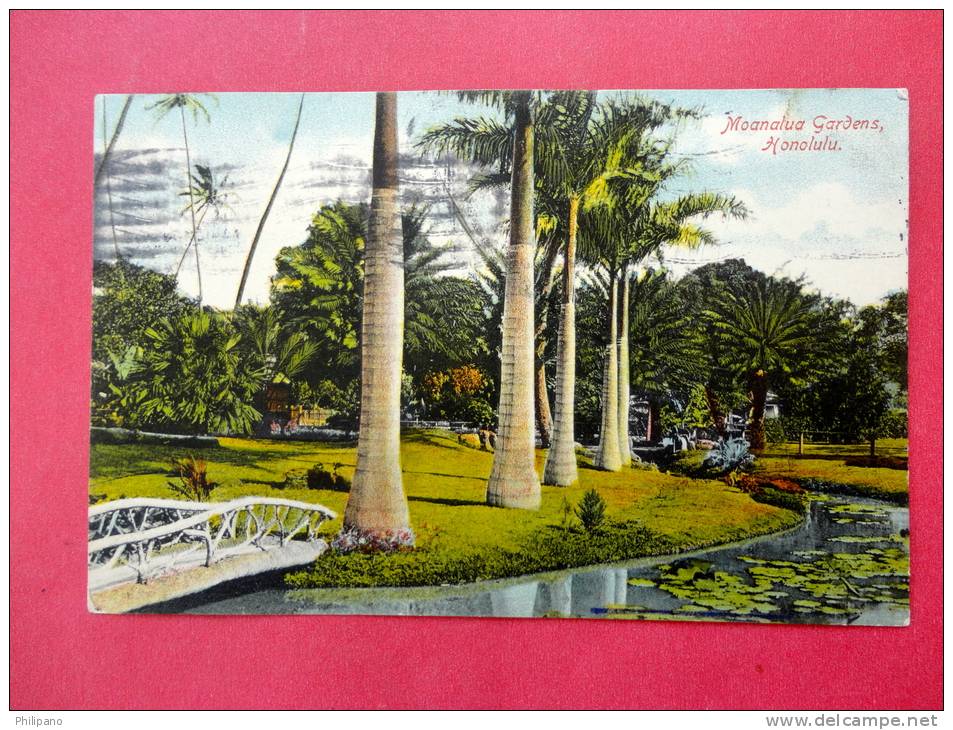 - Hawaii > Honolulu   Moanalua Gardens No Year On Cancel Circa 1910  - -ref 604 - Honolulu