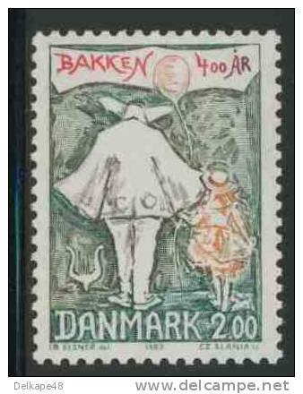 Danmark Denmark Dänemark 1983 Mi 769 ** Clown + Girl With Balloon- 400th Ann. Dyrehavsbakken Amusement Park / Vergnügung - Ongebruikt