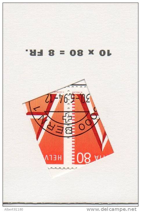 SUISSE Lettre A 1993 N°c1417 - Carnets