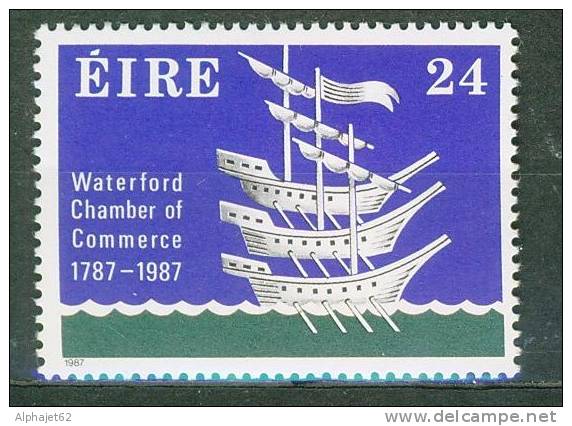 Blason De La Chambre De Commerce - IRLANDE - Waterford, Navires - N° 622 * - 1987 - Unused Stamps