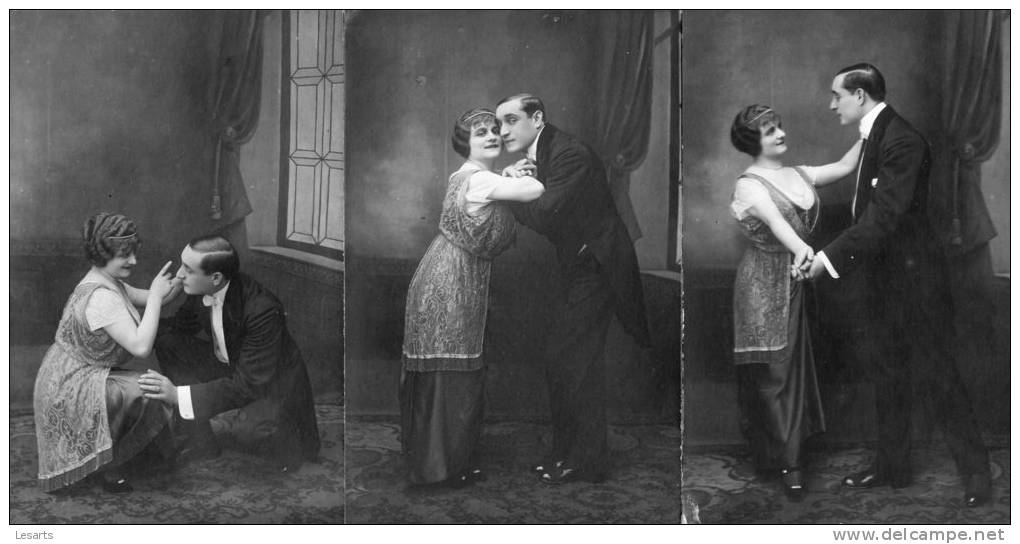 Couple De Danseurs.3 CPA.Photo Grégoire.Paris.Non-Voyagée. - Tanz