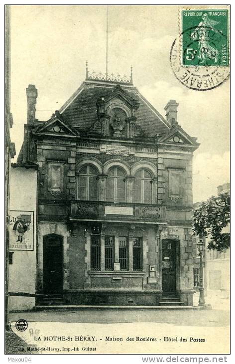 Deux-Sèvres - La Mothe Saint- Heray - Maison Des Rosières - Hôtel Des Postes - La Mothe Saint Heray