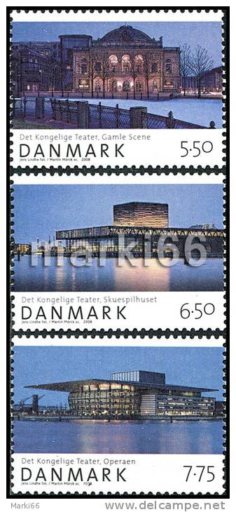 Denmark - 2008 - National Danish Theatres - Mint Stamp Set - Unused Stamps