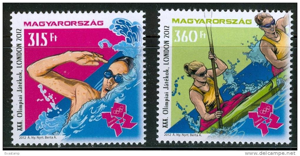 HUNGARY-2012. Summer Olympic Games, London Cpl.Set MNH!! - Sommer 2012: London