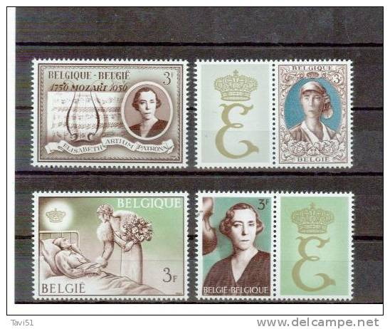 BELGIEN , Belgium , 1966 , ** , MNH , Postfrisch , Mi.Nr.1421 - 1424 - Ungebraucht