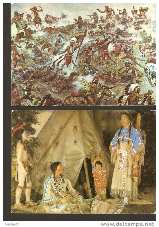 5k. Germany, Karl May Museum Radebeul - Indianerschlacht Am Little Big Horn - Prarie Indianer Um 1890 - Radebeul