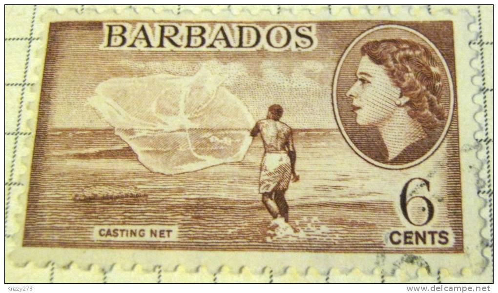 Barbados 1953 Casting Net 6c - Used - Barbados (...-1966)