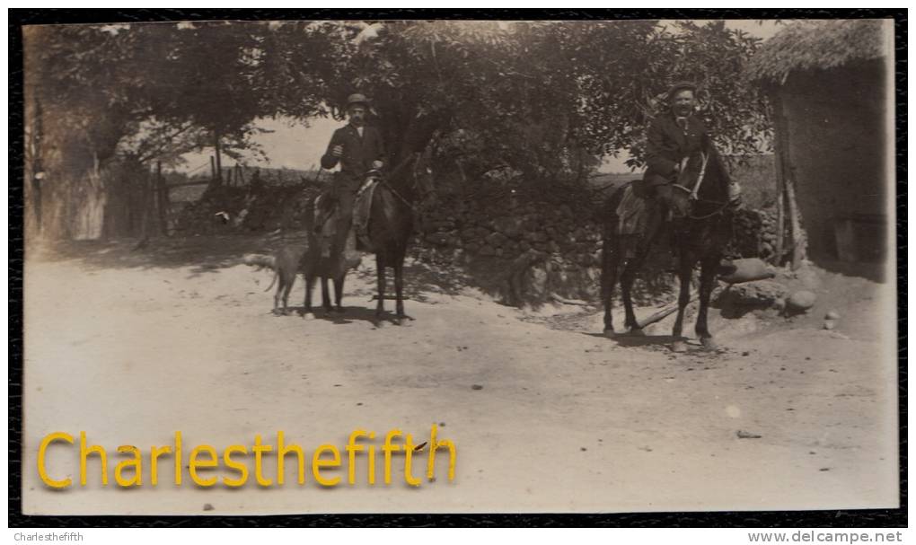 1908 SUPERB OLD PHOTO CARD * CUAUTLA - MORELOS - MEXICO * 2 Europeans On Their Way To The SULFUR WATER - Mexiko