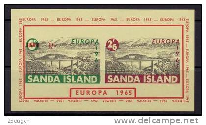 SANDA ISLAND 1965 EUROPA CEPT  MNH MS - 1965