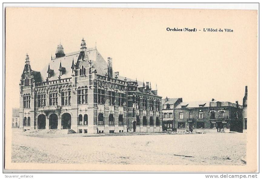 CPA Orchies  L´hôtel De Ville 59 Nord - Orchies