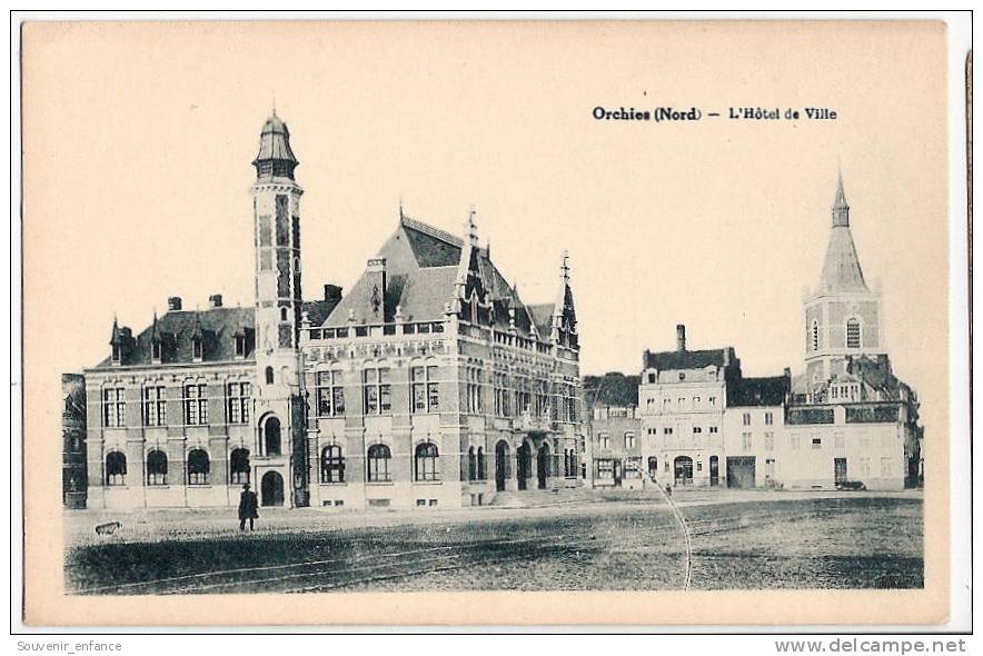 CPA Orchies L´ Hôtel De Ville 59 Nord - Orchies