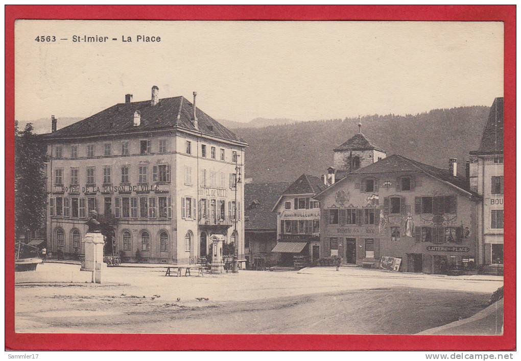 ST. IMIER, LA PLACE, LICHTDRUCK 1920 - Saint-Imier 